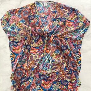 Rod Beattie | Colorful Paisley swimsuit cover up